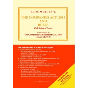 Bloomsbury's Companies Act, 2013 and Rules with Listing Forms